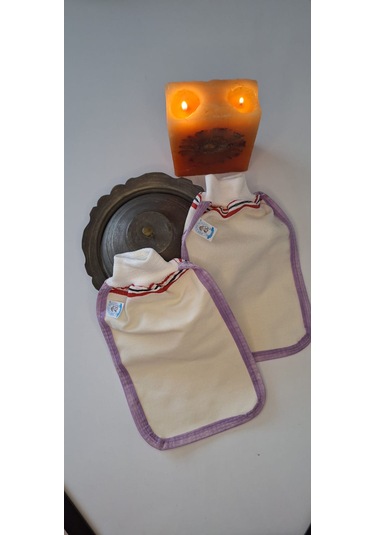 Eker-mor Biyeli Hızlıgiy Kese Seti-2 Adet Kese-lastikli Kese