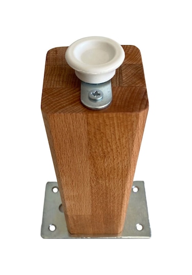 Kale 23cm Ayarlı Ahşap Ayak Mobilya Masa Ve Dolap Ayağı 23cm Kayın/gürgen Ağacı