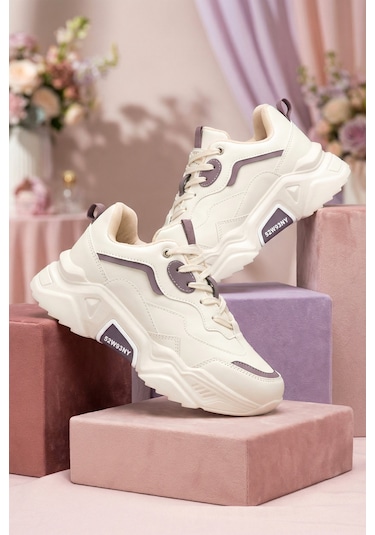 Dark Seer Ds.pmd239k2110 Sneaker 2025 Kadın Bej-mor
