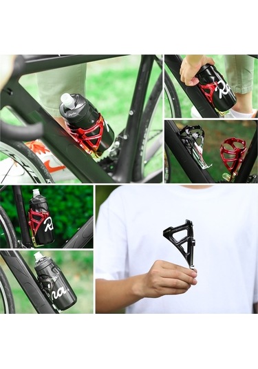 Dancemonkey West Bıkıng Yp0704033 Bisiklet Şişe Kafesi - Kırmızı/altın Ultralight Mtb Yol Bisiklet Su Şişesi Tutucu İçecek Bardağı Braketi Acid Yeşili