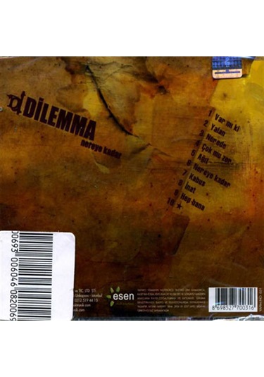 Dilemma - Nereye Kadar (CD)