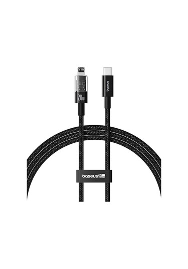 Rogfer Baseus Cd Serisi Pd20w Usb-c / Type-c - 8 Pin Hızlı Şarj Veri Kablosu, Uzunluk: 2m Siyah