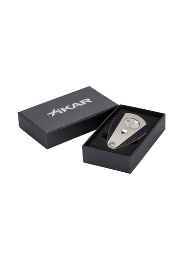 Xikar Xi3 Karbon Fiber Siyah Puro Kesici Silver Bıçaklı