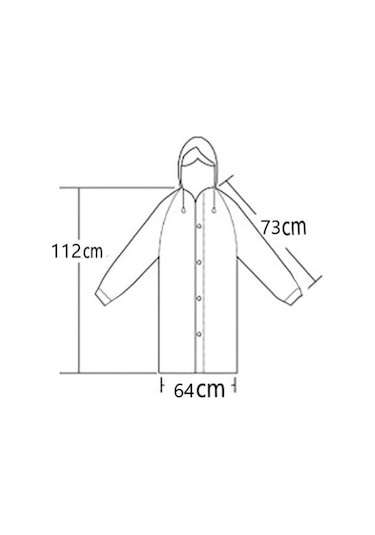 Marlux Eleven Market Raıncoat Eva Unisex Siyah Yağmurluk Siyah