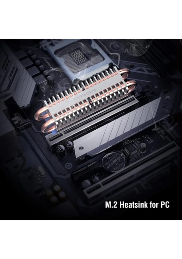 Boatshop1 Cutworm M2 2280 Ssd Soğutucu Gümüş Termal Pasta Dahil Nvme Ssd Isı Buharlaması Dayanıklı İnşaat