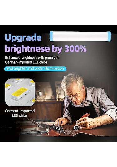 Xuweiwei Taşınabilir Çok Fonksiyonlu Dış Mekan Askılı Lamba Mıknatıslı Tabanlı Spor Led Kamp Lambası Şarj Edilebilir Pil Açık Hava Maceraları Balıkçılık Acil Durum Usb Şarj Altın