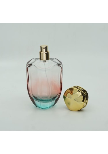 Parfüm Şişesi 100 ML 3 Adet Çift Renkli Oval Model