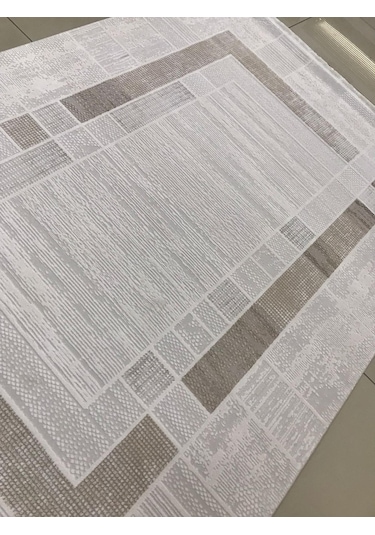 Padişah Halı Eternity 78677 070 Serisi Akrilik Salon Oturma Odası Halısı Krem - Kahve