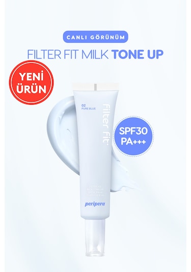 Peripera Filter Fit Milk Tone Up SPF30 002 Pure Blue