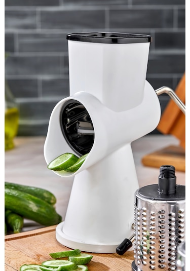 Cooker Paslanmaz Çelik Çevirmeli Rende Kollu Sebze Doğrayıcı Ckr3380-siyah Siyah