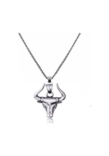 Boğa Bull Paslanmaz Çelik Kolye Çok Renkli