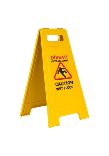 Kaygan Zemin Uyarı Levhası - Baskılı