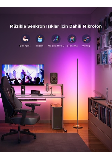 Govee Basic Akıllı Köşe Lambası Lite - Siyah