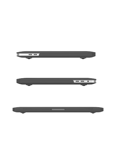 Blogy Apple Uyumlu MacBook Pro 14.2 İnç Crystal Fit Kılıf Siyah