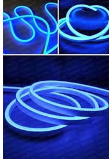 5 Metre 12 V Dış Mekan Mavi Neon Led