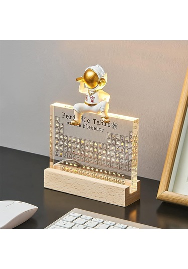 Monyee Akrilik Elementler Periyodik Tablosu: Ev Dekorasyonu, Öğretim Aracı Ve Bilim Severlere Hediye Şeffaf Siyah, Büyük Boy, 20x12.5cm