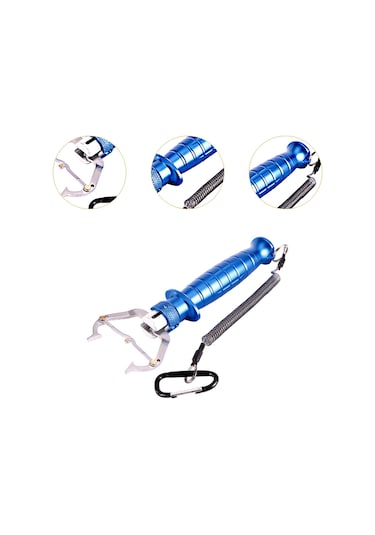 Dolıty Balık Tutucu Klips Paslanmaz Çelik Balıkçılık Mavi