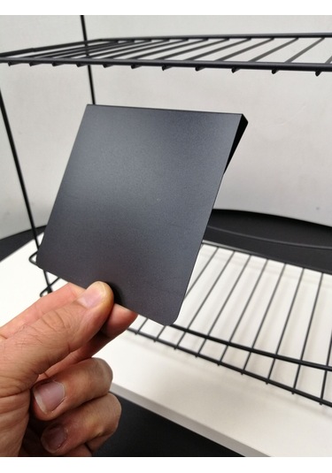 10 Adet Silinebilir Siyah Etiket 10 x 10 CM Tel Raflar 8 Mm Kalınlık