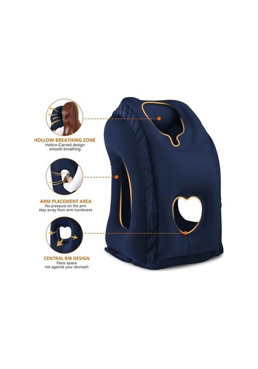 Trendooze Sunshine022 Gri Seyahat Yastığı Uçak Ofis Araç Kamp Gri