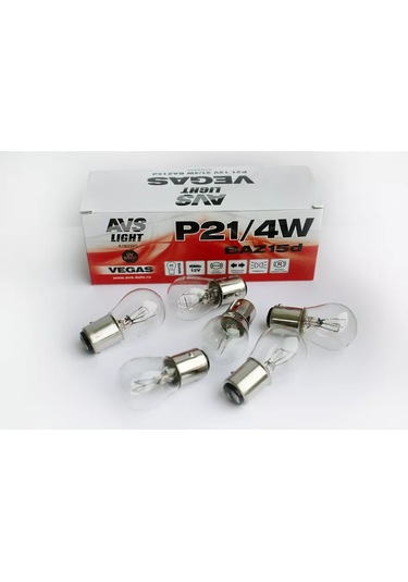 Avs Vegas 12v P21/4w Otomobil Akkor Lambası 10 Adet 182943469