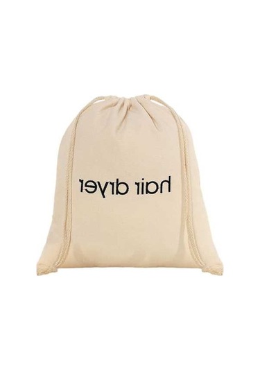 Pazly Suntek Saklama Saç Makinesi Kurutma Çantası Bej Bej Bağcıklı Ts Bej