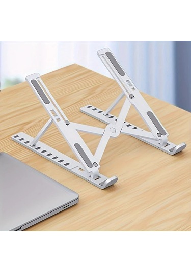 Willowhaven Katlanır Portatif Laptop Standı - 10 Seviye Soğutucu Siyah Masaüstü Düzen