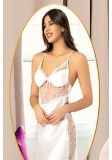 Xses 1005 Kadın Çeyizlik Saten 6'lı Takım-ekru Ekru