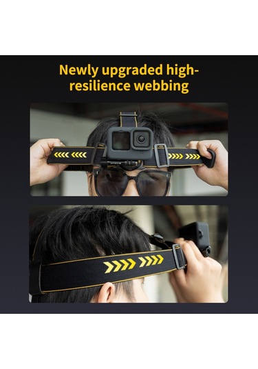 Puluz Manyetik Hızlı Açılan Kafa Kayışı Emniyet Kemeri Siyah