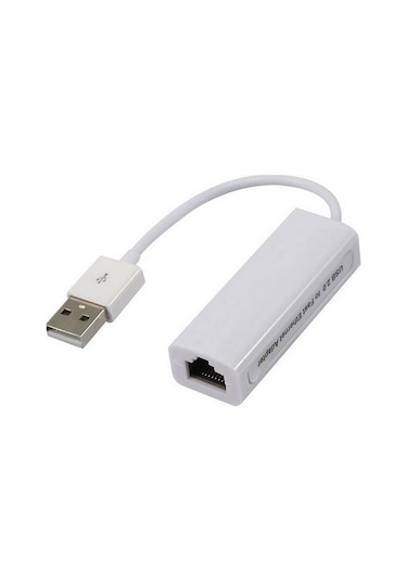 USB 2.0 - 10/100 Mbps RJ45 Ethernet Çevirici Adaptör