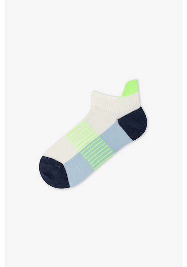 Penti Renkli Erkek Çocuk Neon Green Blue 3'lü Tab Patik Çorap
