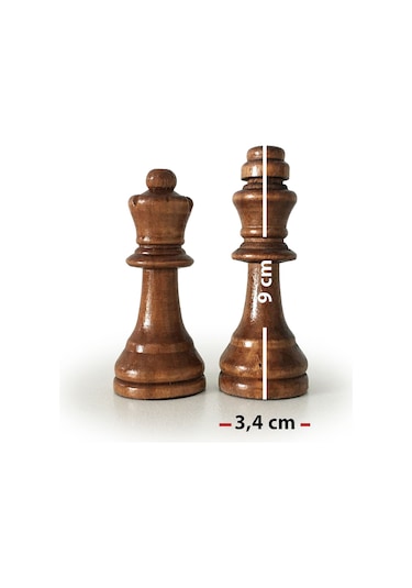 Star Ahşap Satranç Taşı Takımı No:5