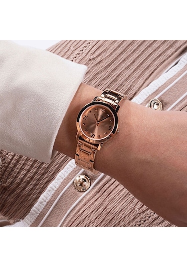 Guess Gugw0532l5 Rose Gold Pırlantalı Kadın Kol Saati