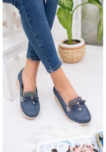 Aymeravm - Dili Taşlı Yüksek Taban Ortopedik Pedli Lacivert ... Lacivert