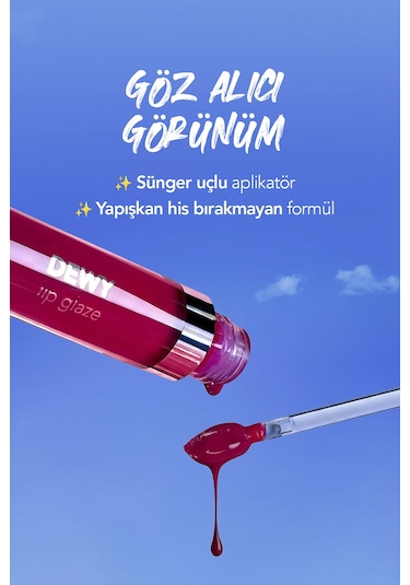 Flormar Besleyici Dudak Parlatıcısı - Dewy Lip Glaze - 001 Wet Lips-8682536068017