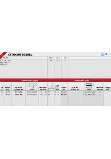 Subap 206 307 Dv4 45704571