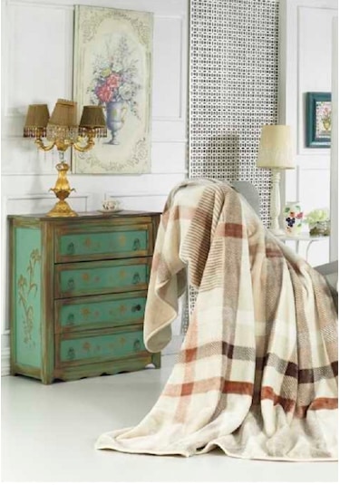 Mink Lacasa Lüks Vizon Battal Boy 1084 Kahve Battaniye 200 x 240