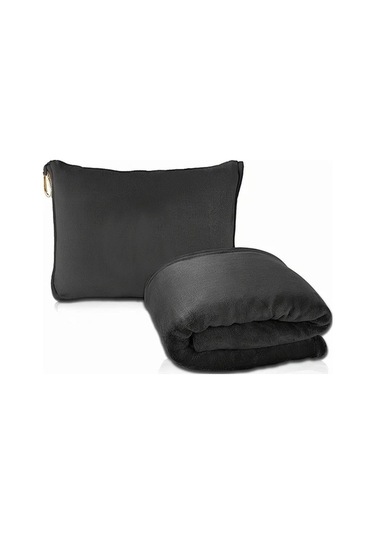 Trendooze Cloud011 Lacivert Seyahat Yastıklı Battaniye Uyumlu Havaalanı Seti Lacivert Lacivert