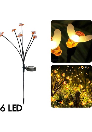 Allilit6/8/10 Led Güneş Bahçe Işıkları - Arı, Ateşböceği, Kelebek Desenli Su Geçirmez Çim Ve Yol Aydınlatmargb RGB