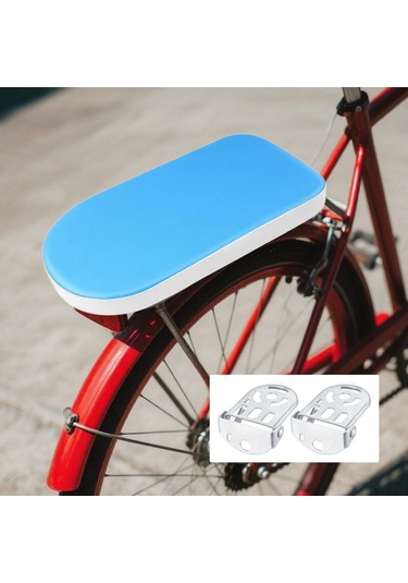 Suntek Bisiklet Arka Koltuk Minderi Hafif 30x15x3.5cm Basit Mavi