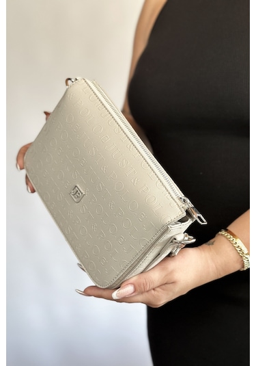 Jps-orta Boy Spor Model Çok Bölmeli 2 Asklı Kadın Çapraz Omuz Çantası 4036 Taş Kombin Taş