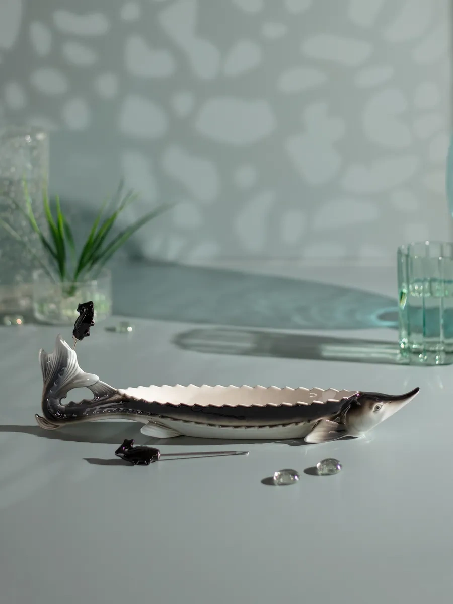 Lefard 32 Cm Sunum Tabağı "uskumru" Çatal Seti 153410321 Gri