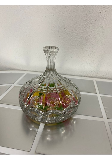 Bohemia Kapaklı Cam Şekerlik Lokumluk İkramlık Drajelik 230 Ml