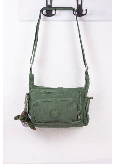 Krinkıl / Klinkır Su Geçirmez Kumaş Çok Gözlü Çapraz Kol Ve Omuz Postacı Çantası 116g Yeşil