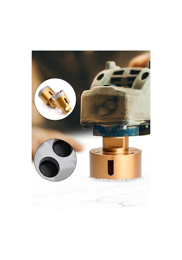 60 Mm Granit Mermer Seramik Delme Panç Spiral Matkap Aparatlı M14