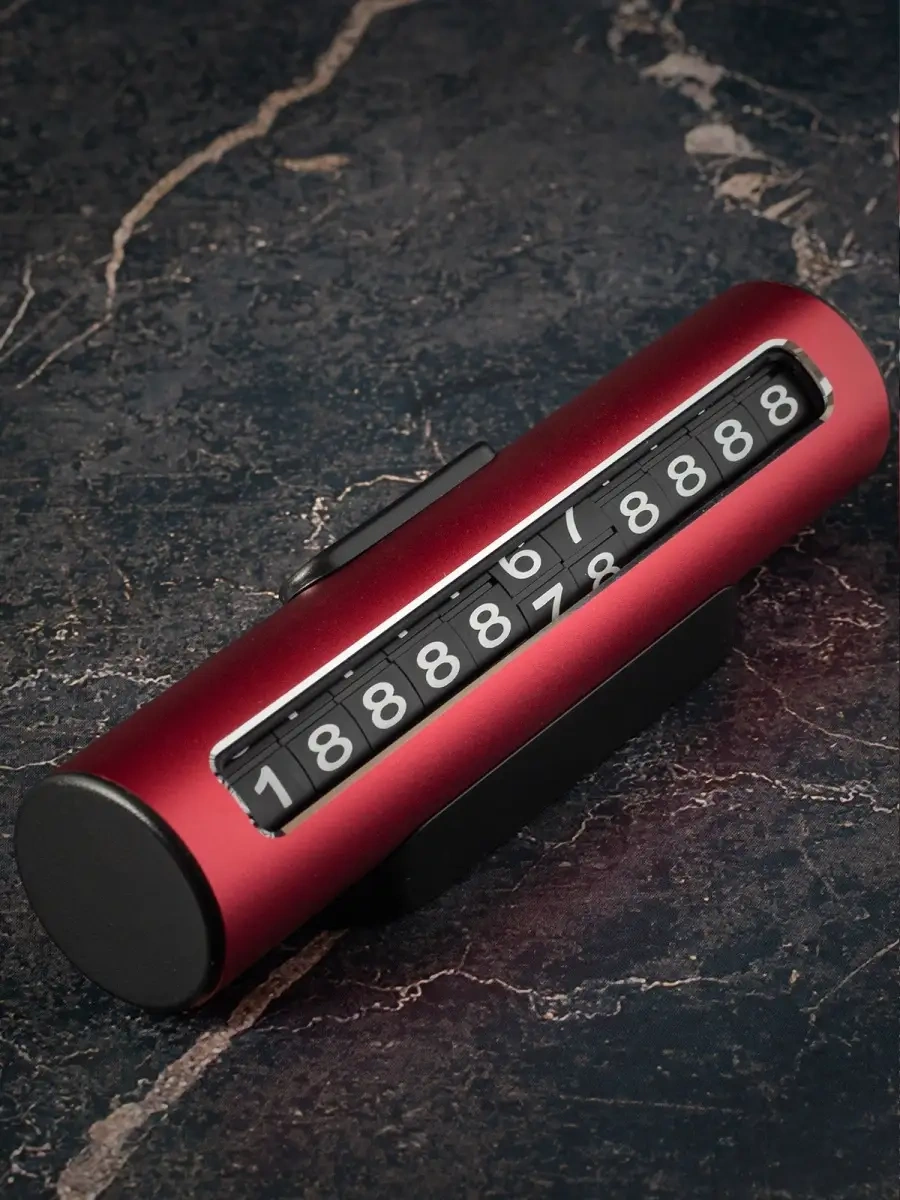 Autosend Araç İçin Telefon Numaralı Park Kartviziti 76457105 Kırmızı