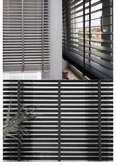 Gri 50 Mm Ahşap Jaluzi Gri