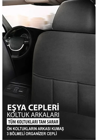 Jeep Renegade 2.4 Multiair2 Tıgershark 185 Hp 2016 Uyumlu Formentor Tay Tüyü Siyah Oto Kılıfı Tam Set
