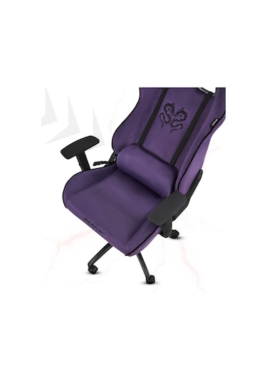 Rio Plus Balerion Terletmez Kadife Kumaş Mor Gaming Oyuncu Koltuğu -12 Mor