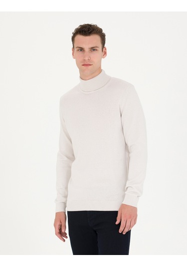 Pierre Cardin Erkek Taş Triko Kazak 50276162-vr049 Taş