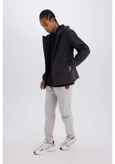 DeFactoFit NBA Toronto Raptors Kalın Jogger Eşofman Altı Standart Fit Cepli Beli Bağcıklı D6573AX25SPGR506